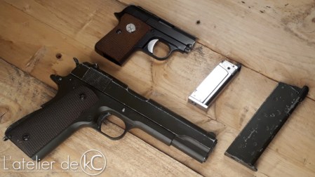 WE colt 25 gbb bell 1911 size comparison1