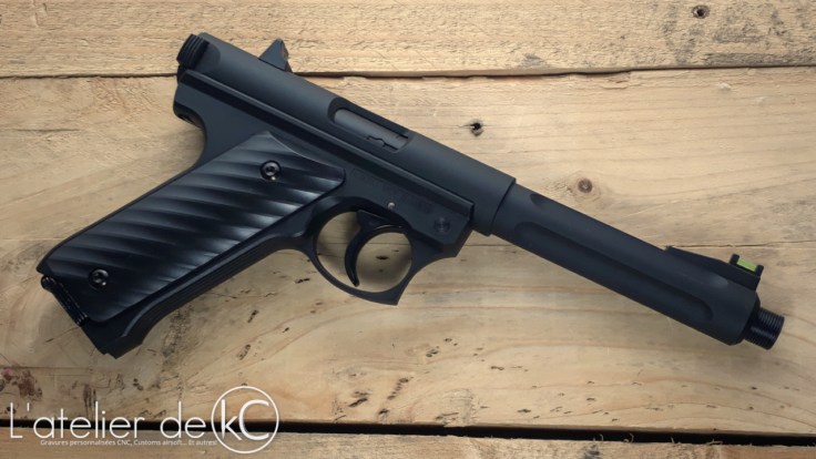 kj MK2 with 3D printed silencer adapter 1