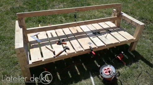 Canapé palette jardin recup DIY bois6