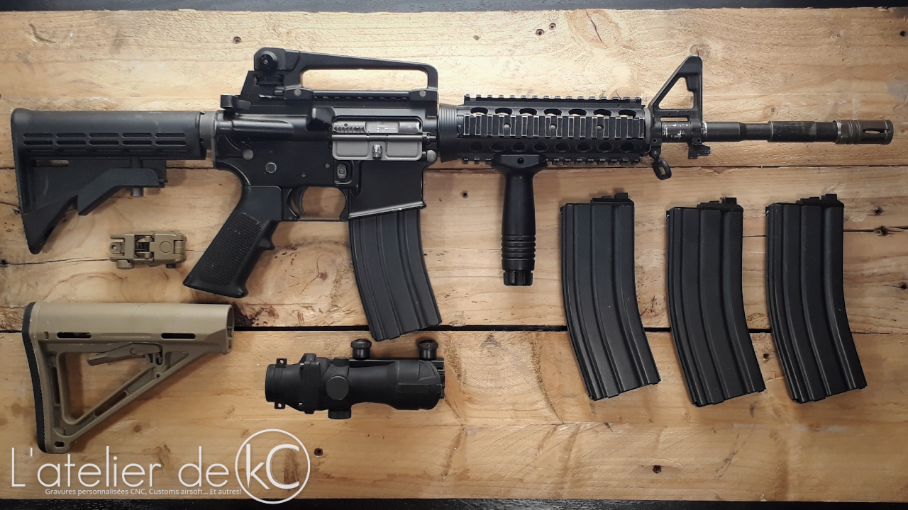 WE M4 ris open bolt GBBR lot occasion1