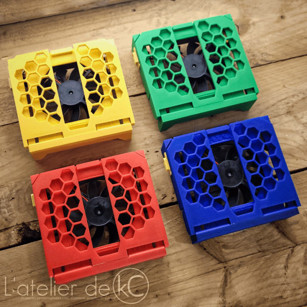 Tiny whoop racing starting blocks, launch pads, 3D printed, fan cooled